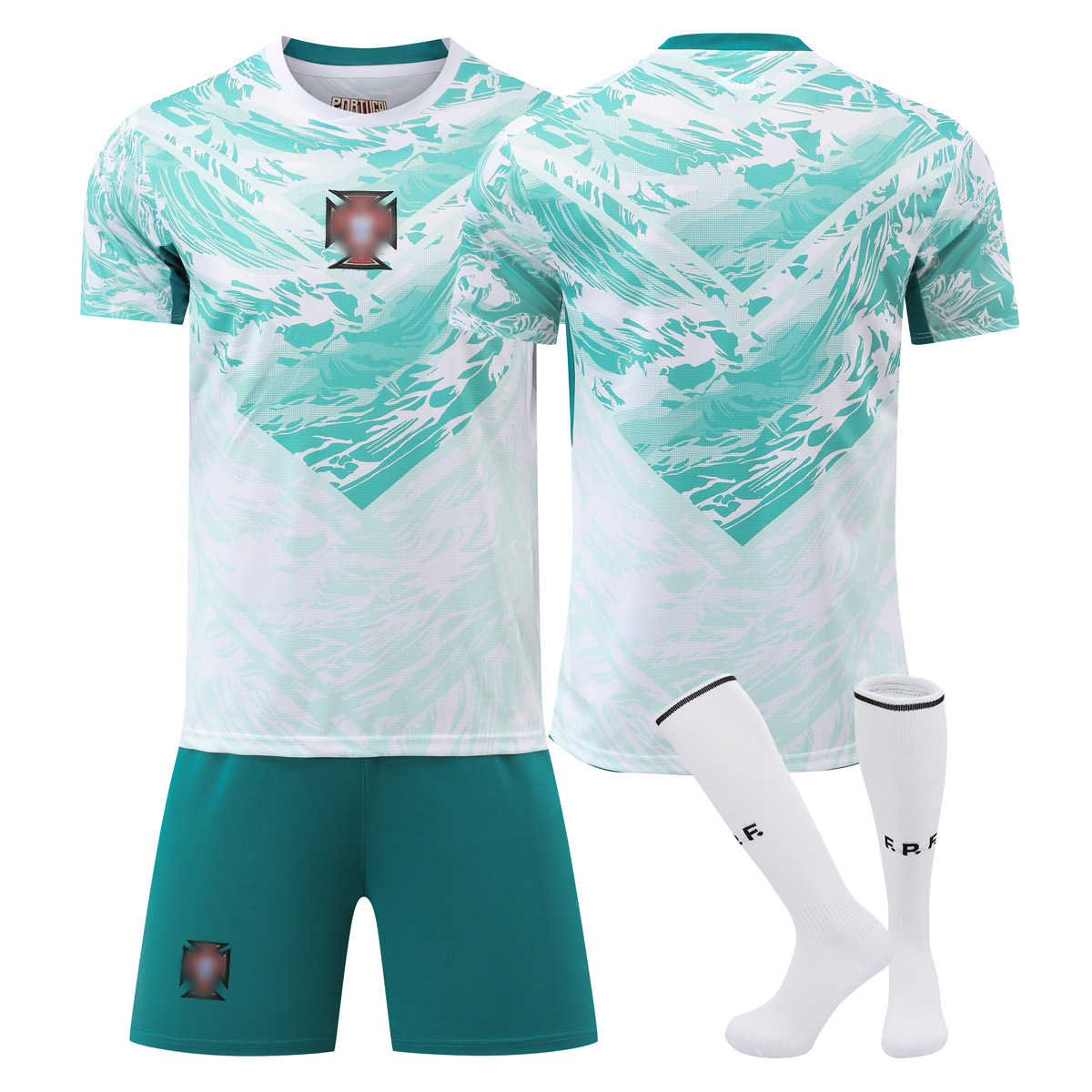 2026 Portugal Camiseta en casa y fuera Camiseta de fútbol infantil No. 7 Ronaldo 8B tarifa infantil adulto transfronterizo