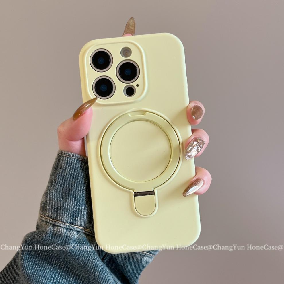 Magnetic Silicone Phone Case For Iphone 15 Pro 14 13 Shockproof_voghion.com