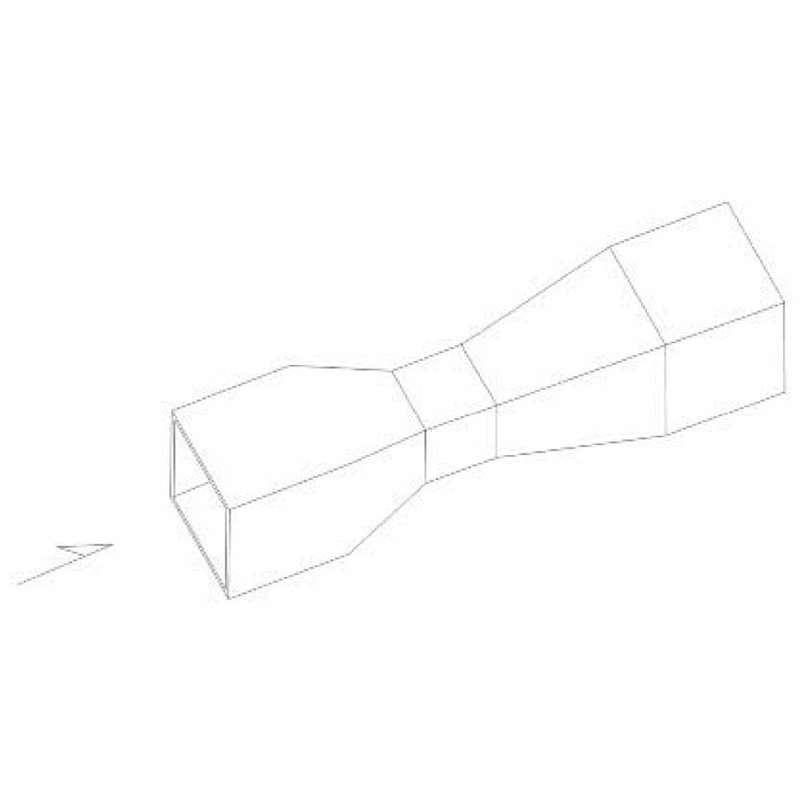 Прямые продажи от завода: прямоугольная вентиляционная трубка Вентури Zhongyi Zhilian