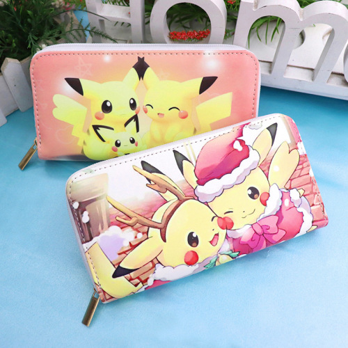 New Korean-style fashionable versatile long zipper money clip cartoon cute simple handheld phone bag