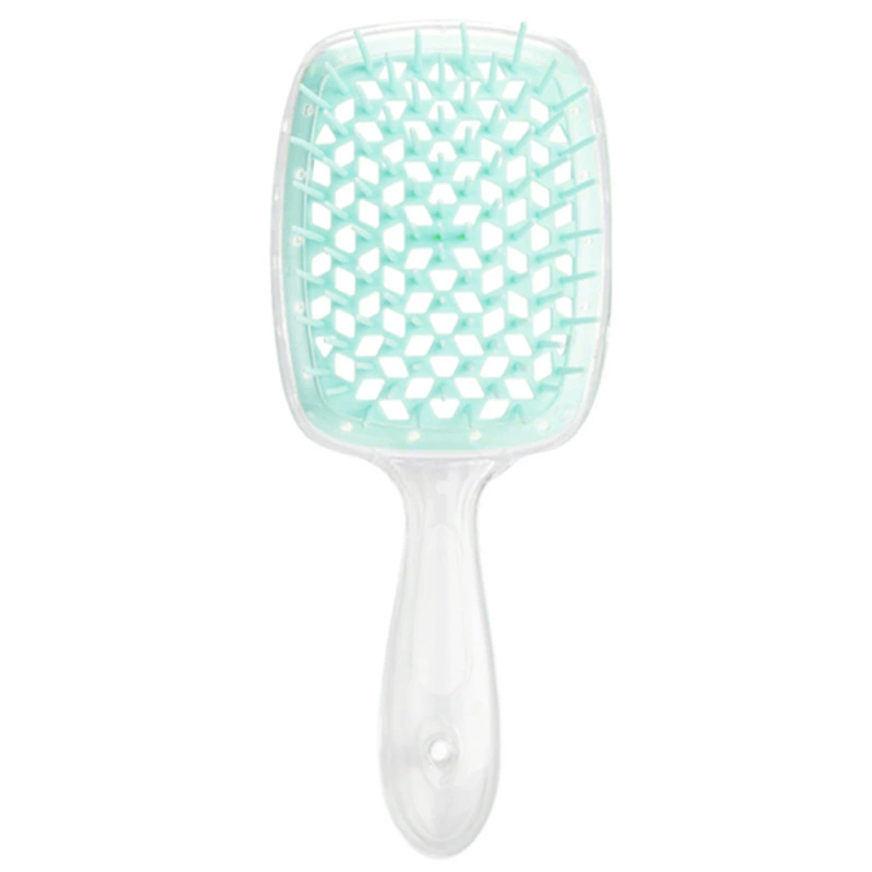 Scalp massaging paddle brush, lightweight detangling, volume‑adding