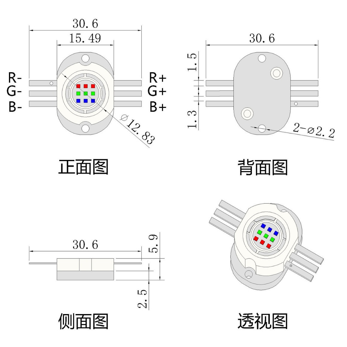 ��������RGBȫ�ʼ���led���龰�۵�ˮ�׵ƴ���10W��ɫ���ɵ���