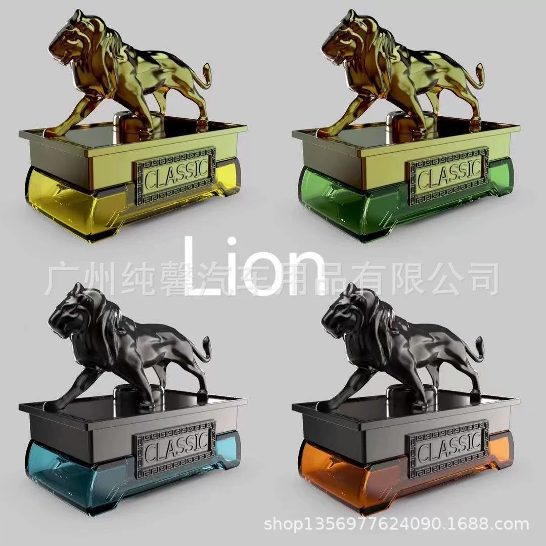 Mengzhilin автомобильный парфюм украшение сиденья автомобиля Лев с украшением флакона духов автомобильный Ароматерапевтический дезодорант