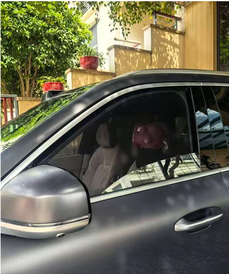 Suitable for Zeekr 8X/9X Cassette-Type Magnetic Car Front Window Mosquito Net and Full-Window Sunshade