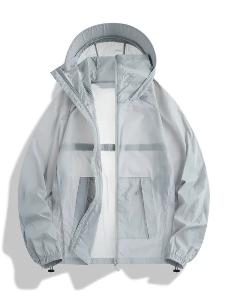 Summer New Sun Protection Clothing, Lightweight Couple Anti-Uv Nylon Cool Outdoor Fishing Skin Windbreaker Women's Customization