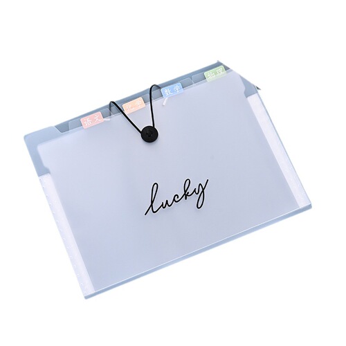 Wholesale tower buckle test paper lucky storage bag accordion bag student folder A4 office information multi-layer file bag