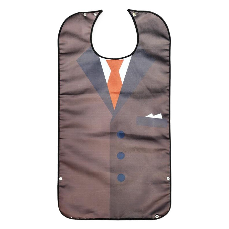 Suministro transfronterizo anciano babero de comida Toalla de saliva toalla babero adulto babero impermeable fabricante en stock logo imprimible