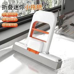 新款对折胶棉拖把家用卫生间吸水海绵一拖净免手洗拖