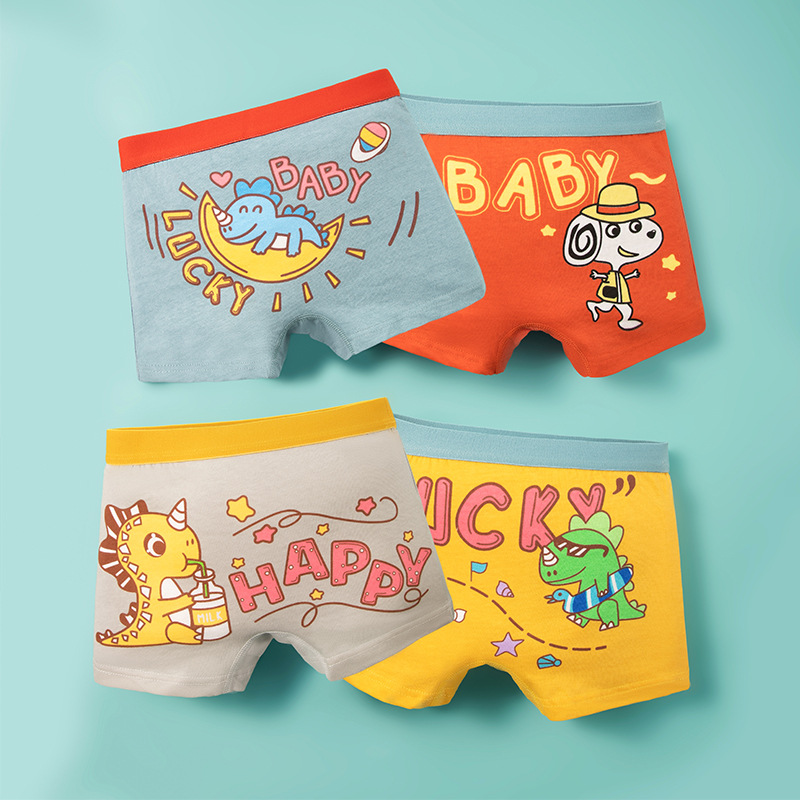 Ropa interior para niños pantalones cortos de boxeador para niños Clase de verano Pantalones cortos de boxeador de algodón puro al por mayor pantalones de adolescentes entrega de una sola pieza