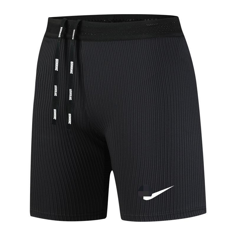 Ribbed athletic shorts for training, unisex, quick-dry, lined, for sports, fitness, marathon, breathable, running, tight-fitting