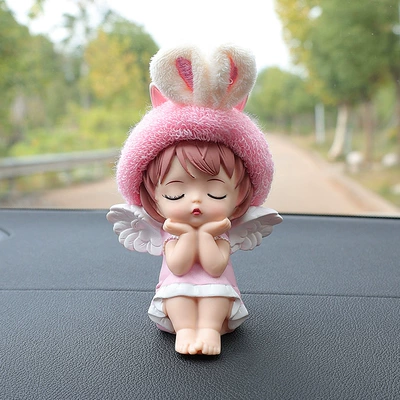 move car card, Nömrəli dayanma kartı - rabbit-ears-pink-anne