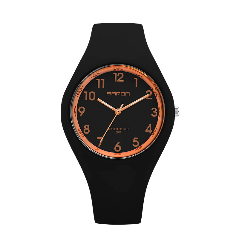 SANDA 6056 solo movimiento reloj electrónico deportes al aire libre reloj de moda retroiluminado puntero reloj de cuarzo