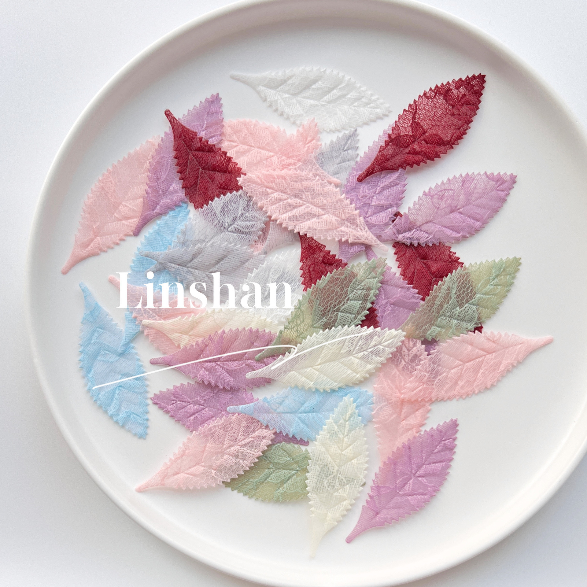 K-style diy Lace Gauze Flower Pieces Clothing Headdress Hair Accessories Accessories Shoe Flower Accessories diy Handmade Leaves