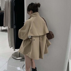 INS韓国の秋の新型ファッションの短いデザイン感がゆったりしています。