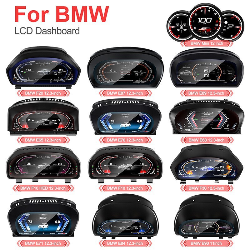 Suitable for Bmw 1234567 Series X1X2X3X4X5X6Gt Full Series Lcd Instrument with Hud Four Theme Switching Suitable for Bmw 1234567 Series X1X2X3X4X5X6Gt Full Series Lcd Instrument with Hud Four Theme Switching