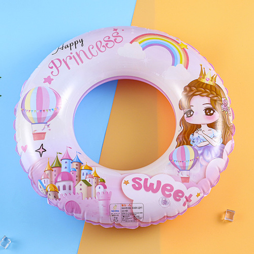 Manufacturer Mixed Batch Thick PVC Inflatable Swim Ring for Kids, Cute Cartoon Underarm Life Vest
