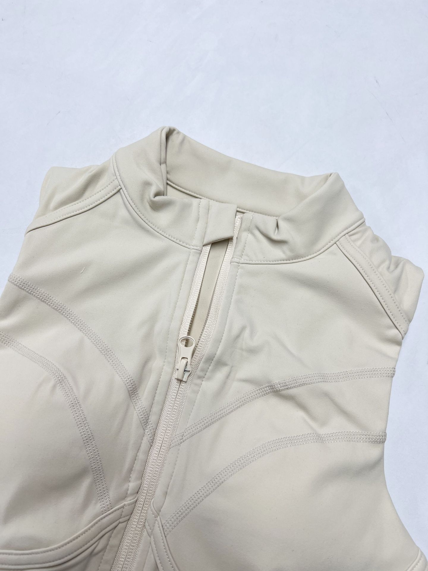 Zippered Sports Bra With Removable Breast Pads, Breathable And Supportive, Suitable For Fitness, Running, And Yoga._desvips.com