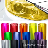 Лазерная сотовая 3D пленка для автомобильных фар, меняющая цвет, черная, яркая, красочная, хамелеон, прозрачная защитная пленка для автомобильных фар, наклейка