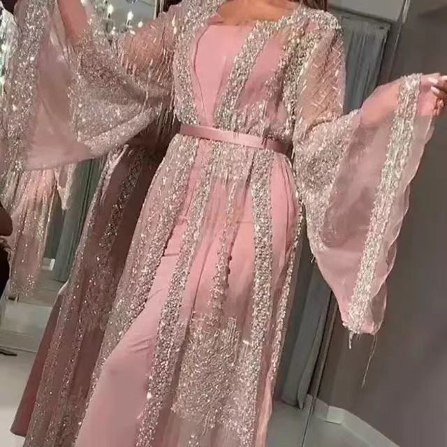 2022 New European and American Women's Amazon Hot Lace Deep V-neck Wedding Chinese Retro French Evening Dress 2022 New European and American Women's Amazon Hot Lace Deep V-neck Wedding Chinese Retro French Evening Dress