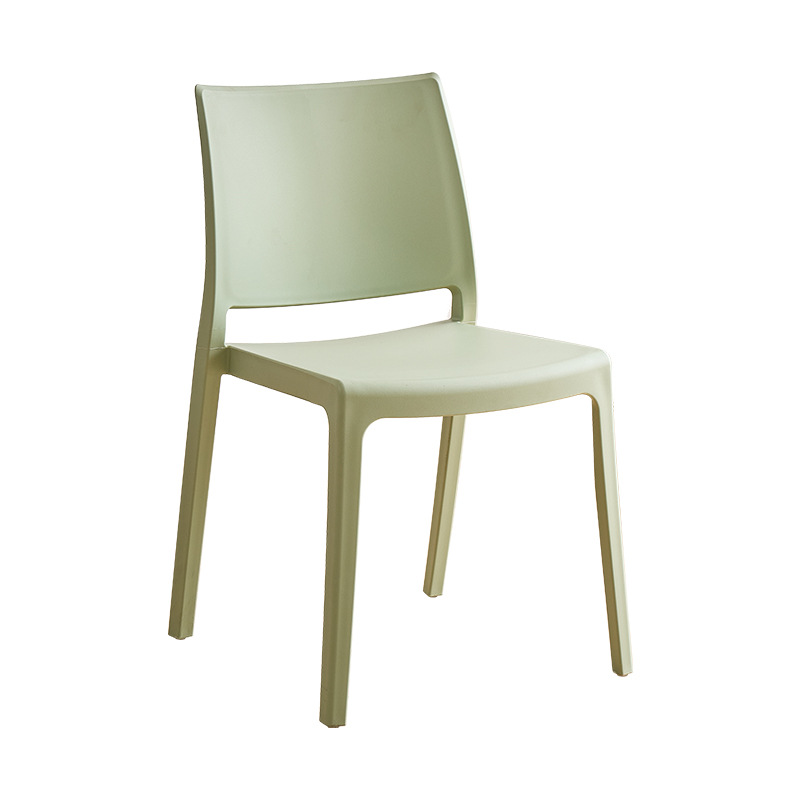 Sillas de plástico caseras apilables sillas de almacenamiento ligeras sala de estar cocina sillas de mesa de comedor robustas taburetes de respaldo de color