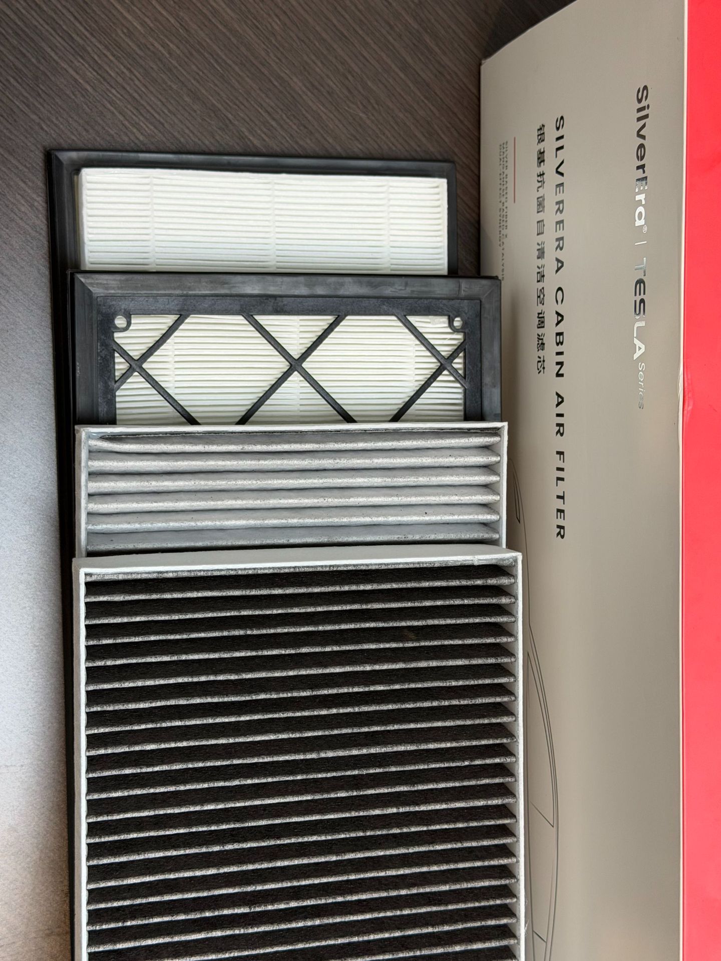 Air conditioning filter, gray activated carbon antibacterial filter, suitable for Tesla Model Y