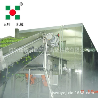 两段输送带 表层深层冻结机 流态速冻机 哈密瓜丁速冻机