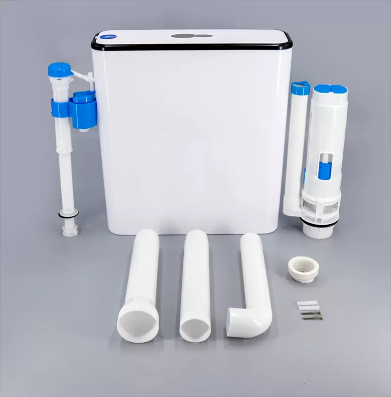 一键弹跳水箱卫生间蹲便节能冲水箱加厚水箱厕所蹲坑挂墙式冲水箱