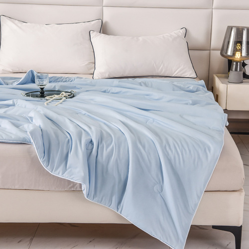  New Model A-Type Cooling Ice Silk Summer Comforter, Washable Single or Double Person Down Filled Air Conditioner Blanket, Thin Blanket Wholesale