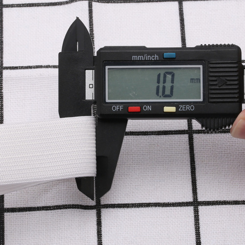 Wholesale thickened wide flat elastic belt clothing double layer elastic webbing black white strap high elastic elastic belt