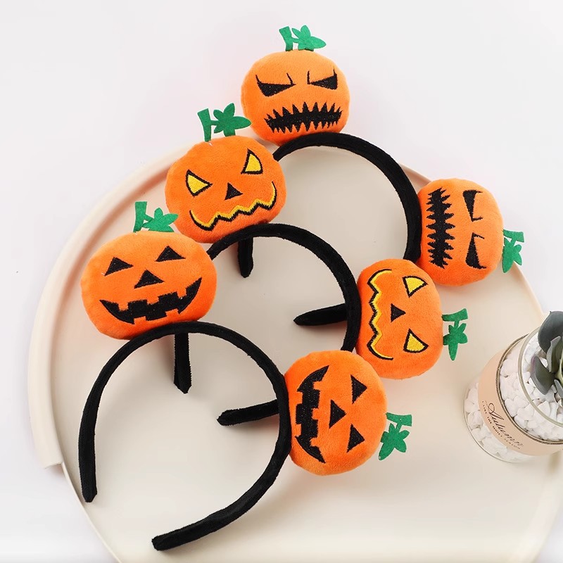 Party, Festival Occasion Halloween Retro IG Style Unisex Pumpkin Hair Band