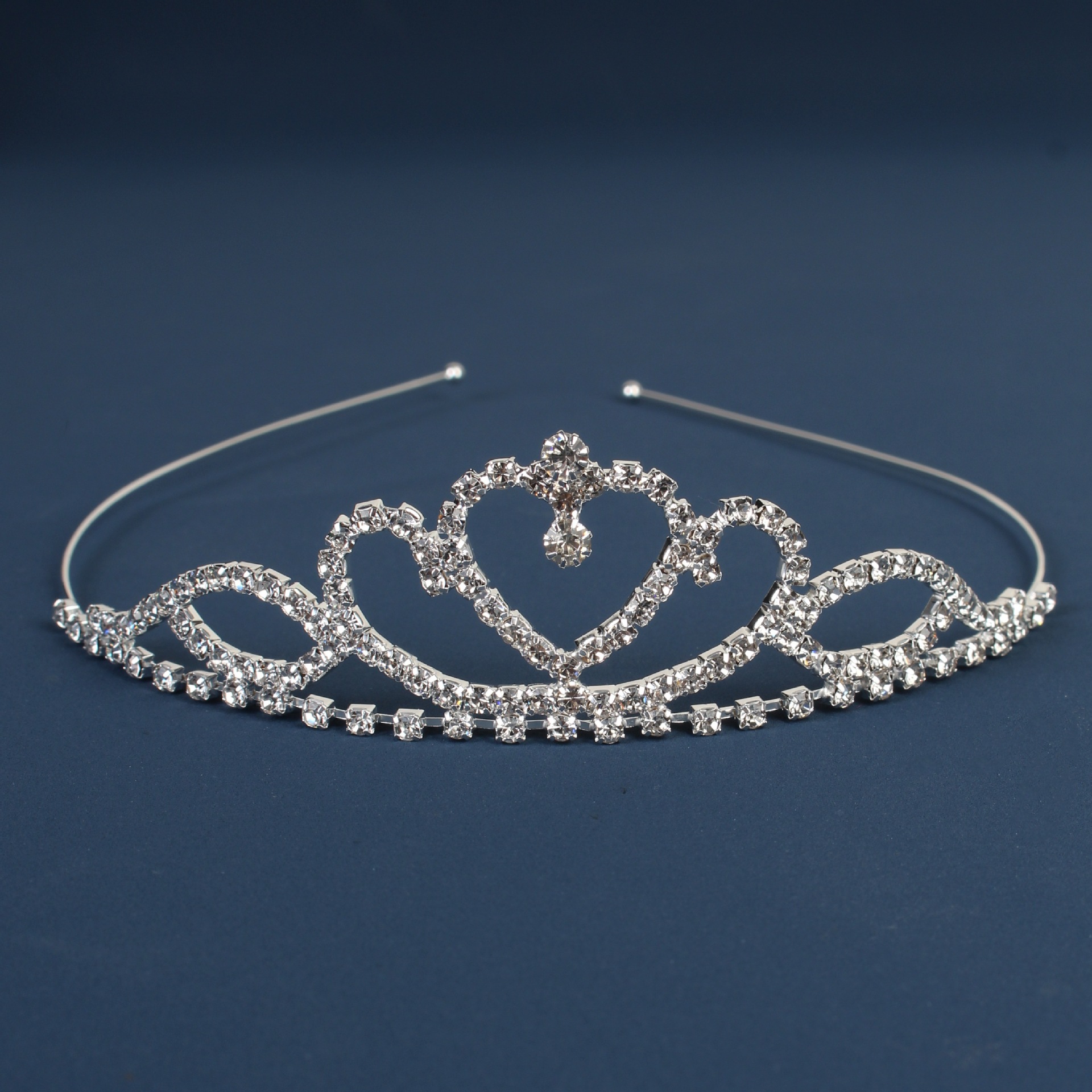 Fabricante recomendar estilo coreano niños diadema nupcial rhinestone tocado estilo coreano vestido de boda garra cadena Accesorios al por mayor