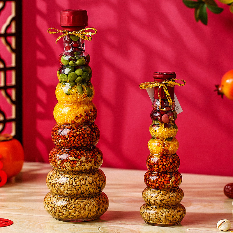 Celebration of a New Home: Decorative Five-Grain Harvest-themed Living Room Wine Cabinet Ornaments, New Residence Gift, Housewarming Ceremony Decor Supplies