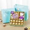 Blue acrylic gift box, 25 cells
