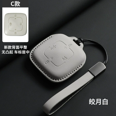 Car key bag | 25 Models of Zeekr 001 Key - original-car-color-bright-moon-white-lanyard-type-c-4-buttons
