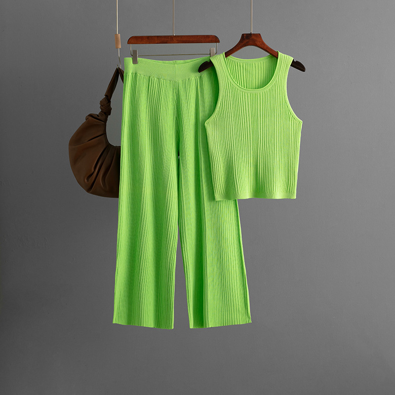 Summer Inner Wear Women round Neck Sleeveless Top Knitted Two Piece 7 Summer Inner Wear Women round Neck Sleeveless Top Knitted Two Piece