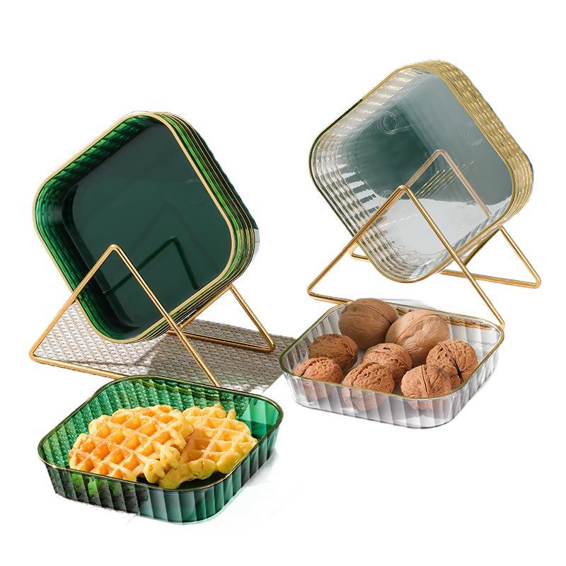 Square transparent plastic set
