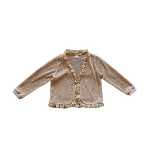 Summer 2024 90-150 korean style cute girl sun shirt lady lace edge cardigan air-conditioned shirt one-piece dropshipping