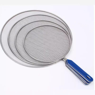 Factory Direct supply 201 stainless steel explosion-proof net kitchen wok splash-proof oil net cover soldering pot catering oil cover