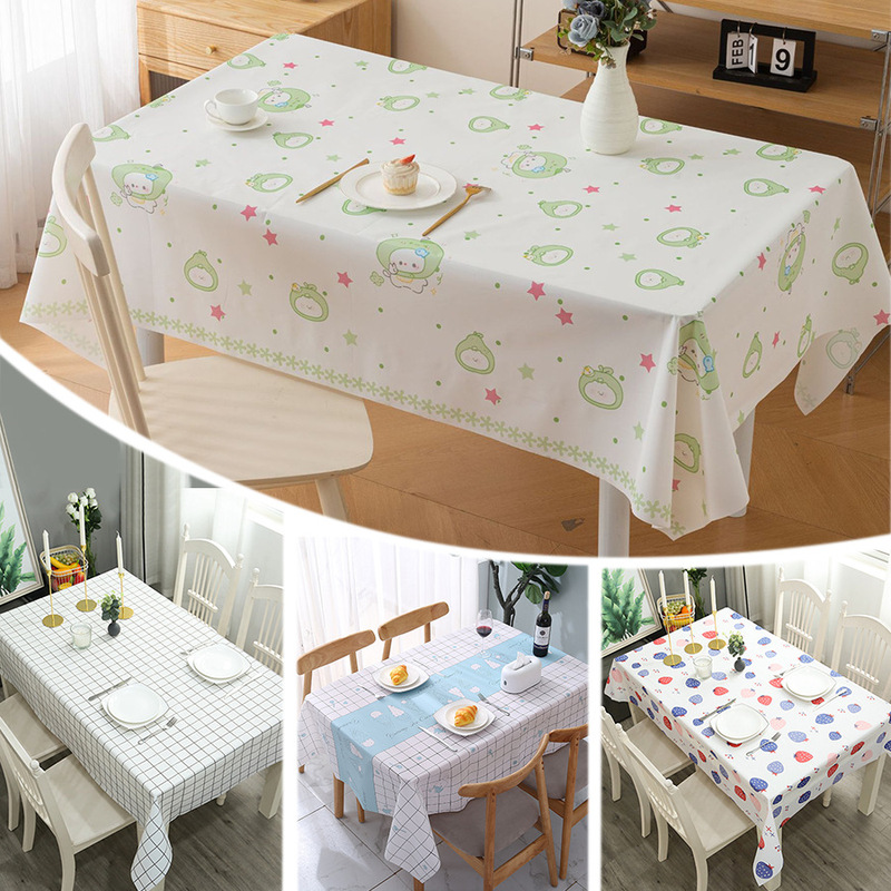 New Ins-Style Warm and Stylish High-Temperature Resistant Tablecloth, Waterproof, Oil-Proof, No-Wash, High-End Peva Plaid Dining Table Mat New Ins-Style Warm and Stylish High-Temperature Resistant Tablecloth, Waterproof, Oil-Proof, No-Wash, High-End Peva Plaid Dining Table Mat