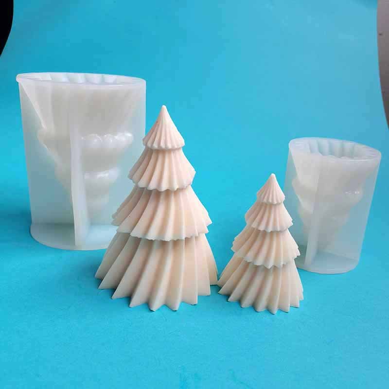 3d松折り紙紋形ろうそくシリコン金型diy幾何学回転香薫クリスマスツリー金型bk8257|undefined