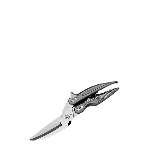 Meigo kitchen scissors, strong chicken bone scissors, aluminum handle food scissors, stainless steel household multi-functional fish killing and barbecue special