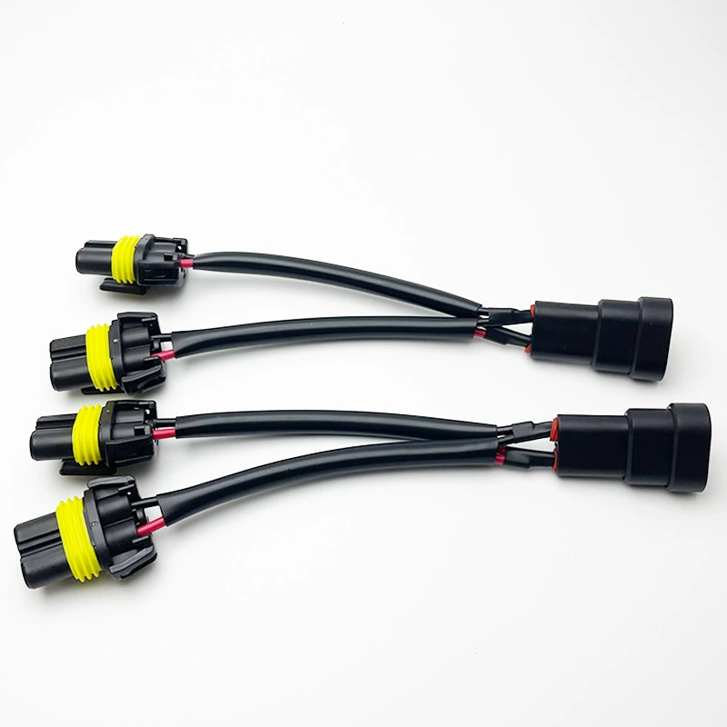 9005 9006 9012 HB3 HB4 one-point two-point автомобильное головное освещение фары-сифонное расширение кабель совместимый с LED галогенной лампой