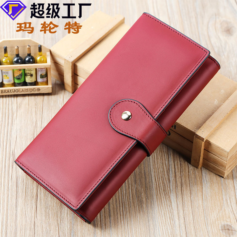 Antimagnetic Rfid Genuine Leather Women's Wallet Mid-Length European and American Retro Women's Wallet 70% off Clutch Coin Purse Antimagnetic Rfid Genuine Leather Women's Wallet Mid-Length European and American Retro Women's Wallet 70% off Clutch Coin Purse