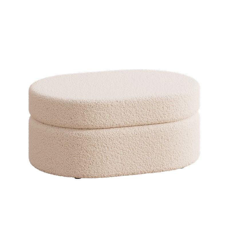 Taburete de pedal, taburete de cambio de zapatos, taburete pequeño para el hogar, taburete de almacenamiento para la sala de estar, asiento de lujo, sensación de viento crema
