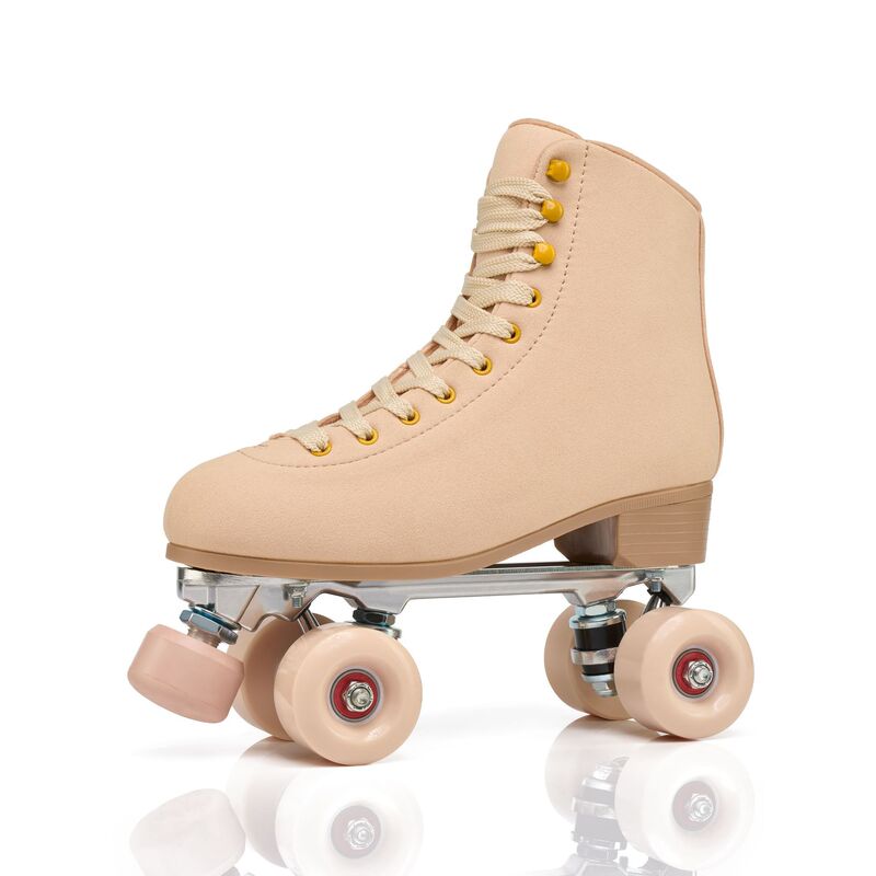 in stock new cross-border adult double-row skates green roller skates metal bracket roller skates four-wheel skates