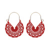 Fashionable metal earrings, spray paint, ear clips, European style, wholesale