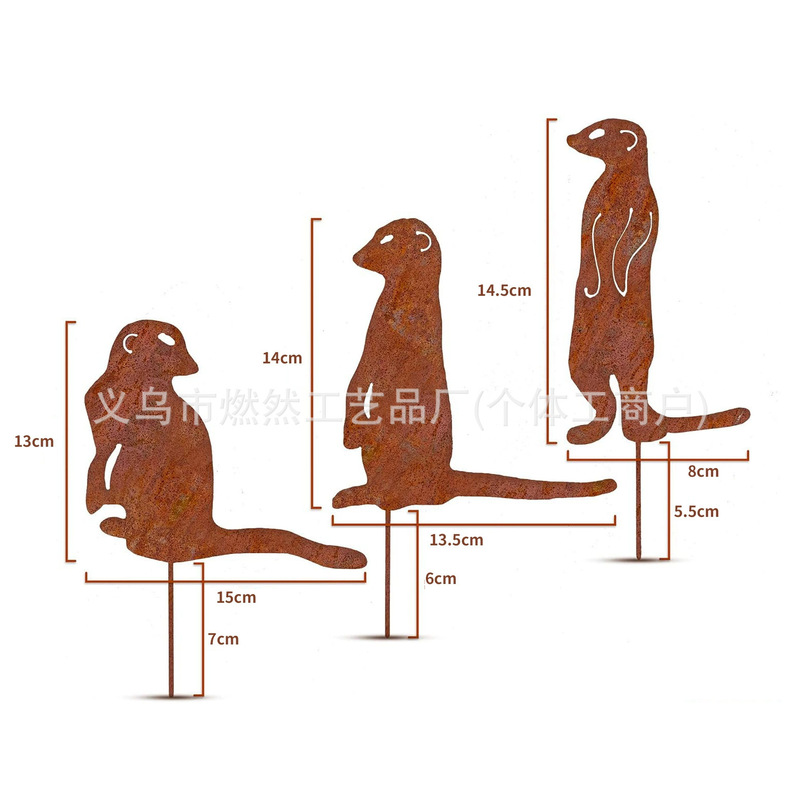 クロスボーダー新スタイル 5 錆びた鳥鉄工芸品錆びた模擬鳥彫刻屋外ガーデンシーン装飾|undefined