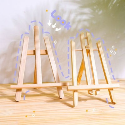 木质置物架桌面迷你油画小画架画板架子桌上台式实木制展示支架|ms