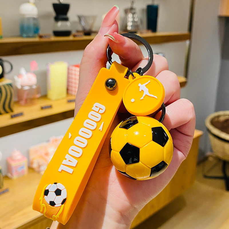 創意的で美しいアクリルサッカーストラップ自動車漫画かばん6色キーホルダーカップルネット赤小プレゼント|undefined
