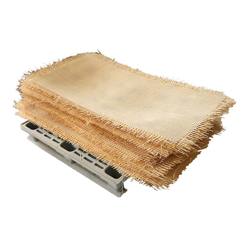 Yiran accesorios de seda de bambú tejidos a mano Estera de bambú duro pequeño diseño de la caja de almacenamiento de muebles Cruz de ratán de seda de Bambú